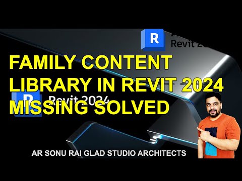 MISSING FAMILY CONTENT LIBRARY IN REVIT  SOLVED #revit