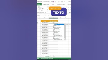Como colocar os dias da semana por extenso no Excel?