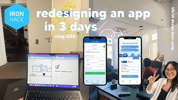 I redesigned an app in 3 days!! 📱✨ app redesign UX process | UX design Ironhack bootcamp vlog