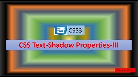CSS Text Shadow tutorial in Hindi | CSS3