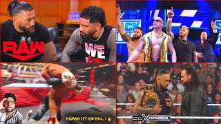 Roman Jey bhai - 2 .. 🔥' Jey & Roman will Brother ! Damien & Drew .., The Rock.. WWE Raw Highlights*