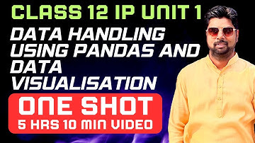 Class 12 IP Unit 1 One Shot | Data Handling Using Pandas & Data Visualization | CBSE 2025-26
