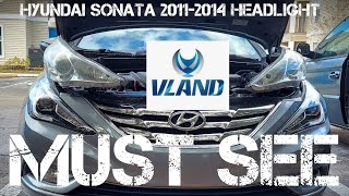 Hyundai Sonata 2011-2014 VLAND custom headlight and bulbs ,(no demon eyes) part 1