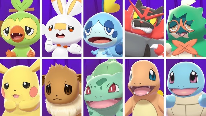 Pokémon Sword & Shield : All Starters Evolutions Comparison (Crown