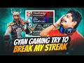 Gyan gaming tried to break my 100 booyah streak  in cs ranked region lobby  garena free fire