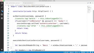 081 Step 80   Connect Login Page to Basic Authentication Service   Part 1