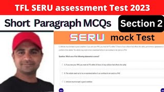 SERU assessment Test | Mock Test Section 2, Paragraph multiple choice questions ,SERU mock test,SERU