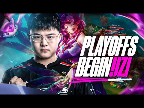 LPL PLAYOFFS BEGINS EDG VS WE - CAEDREL