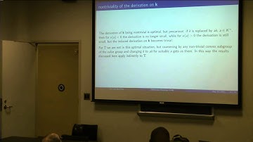 Lou van den Dries 5/22/15 Part 1