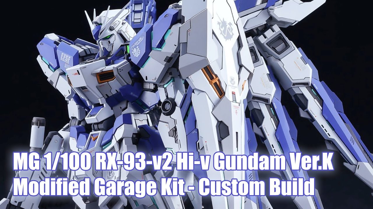 MG 1/100 RX-93-v2 Hi-ν Gundam Ver.Ka Modified Garage Kit - Custom Build