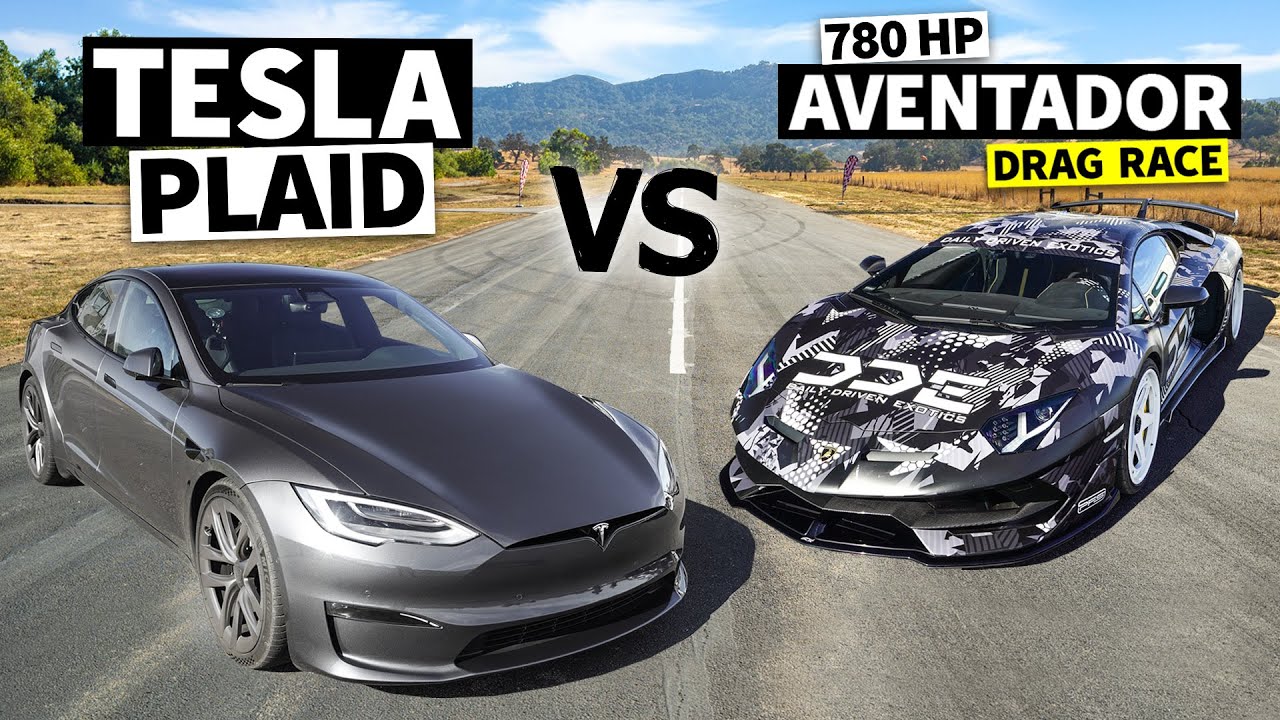 Audi r8 vs tesla model s plaid