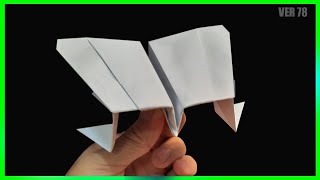 Boomerang paper airplane ver 78 | how to make paper airplane easy #boomerangplaneking