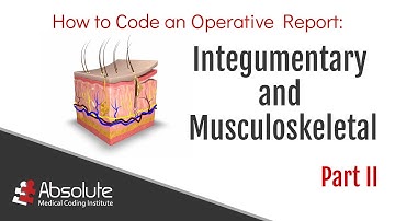 Part II:  Learn How to Code an Operative Report: Integumentary and Musculoskeletal Systems