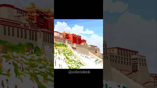 Zen Color | Red roof🧧#zencolor#coloring #shorts #shortsvideo #relaxingvideos #toktokColoring