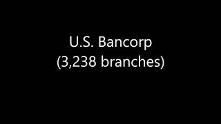 Banks with the most branches in the US