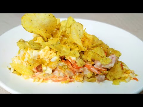 Салат парус с чипсами рецепт пошагово. Вкусный салат на любой праздник