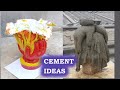 DIY Поделки из цемента Вазоны из цемента для цветов своими руками Crafts from cement #Cement