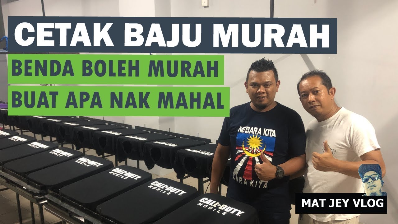 CETAK BAJU  MURAH  Kursus Printing Baju  Tempahan T shirt  