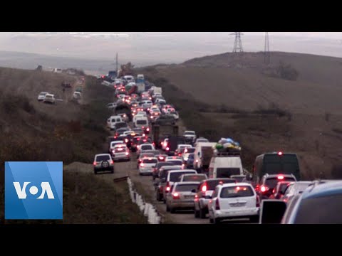 Armenians Flee Disputed Nagarno-Karabakh Region