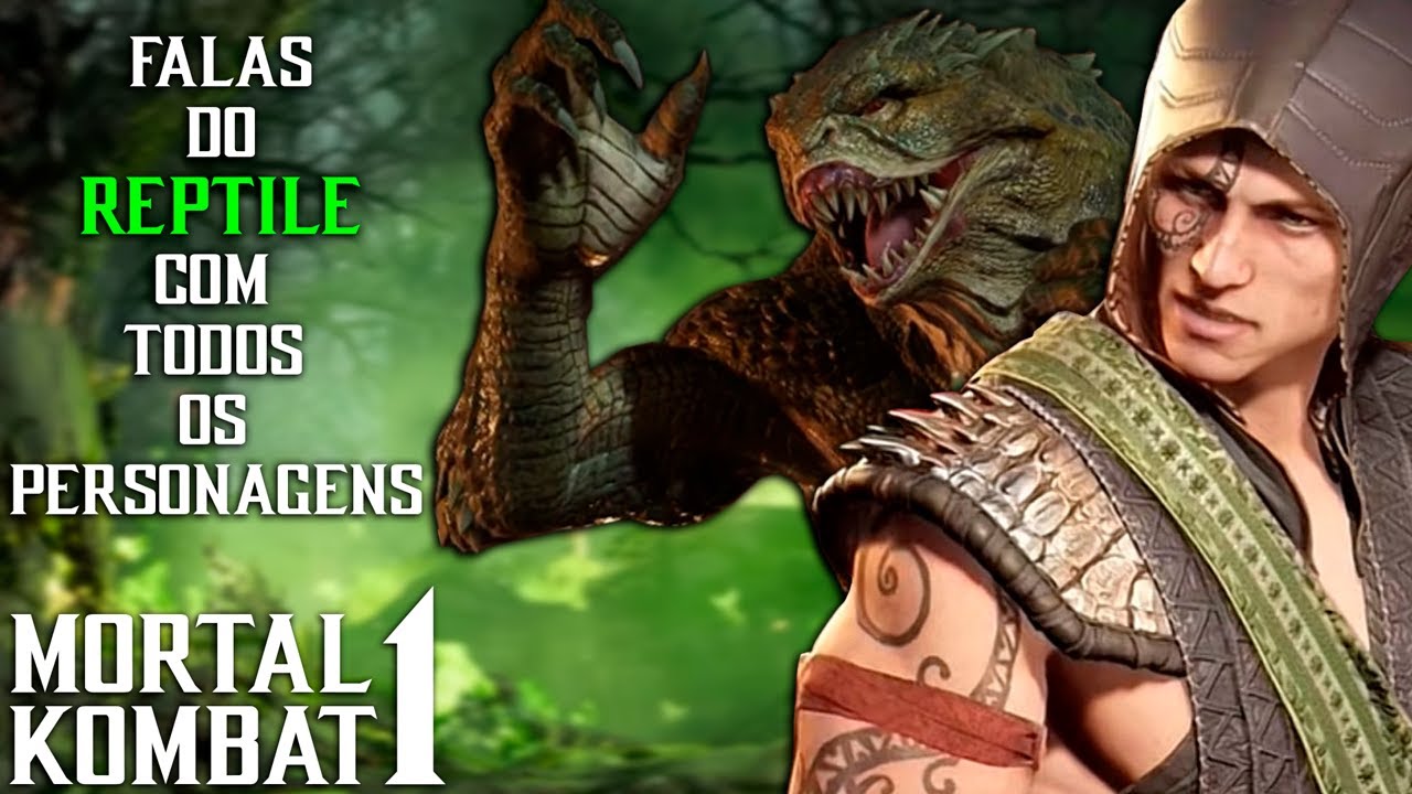 Falas do Reptile com os Personagens - MORTAL KOMBAT 1 