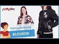 Blouson mit Taschen, Bündchen und Knopfleiste nähen + Jacke füttern