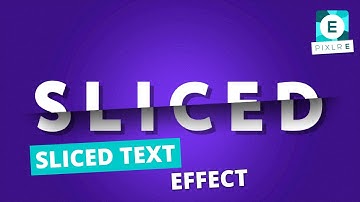 Create A Sliced Text Effect in Pixlr E