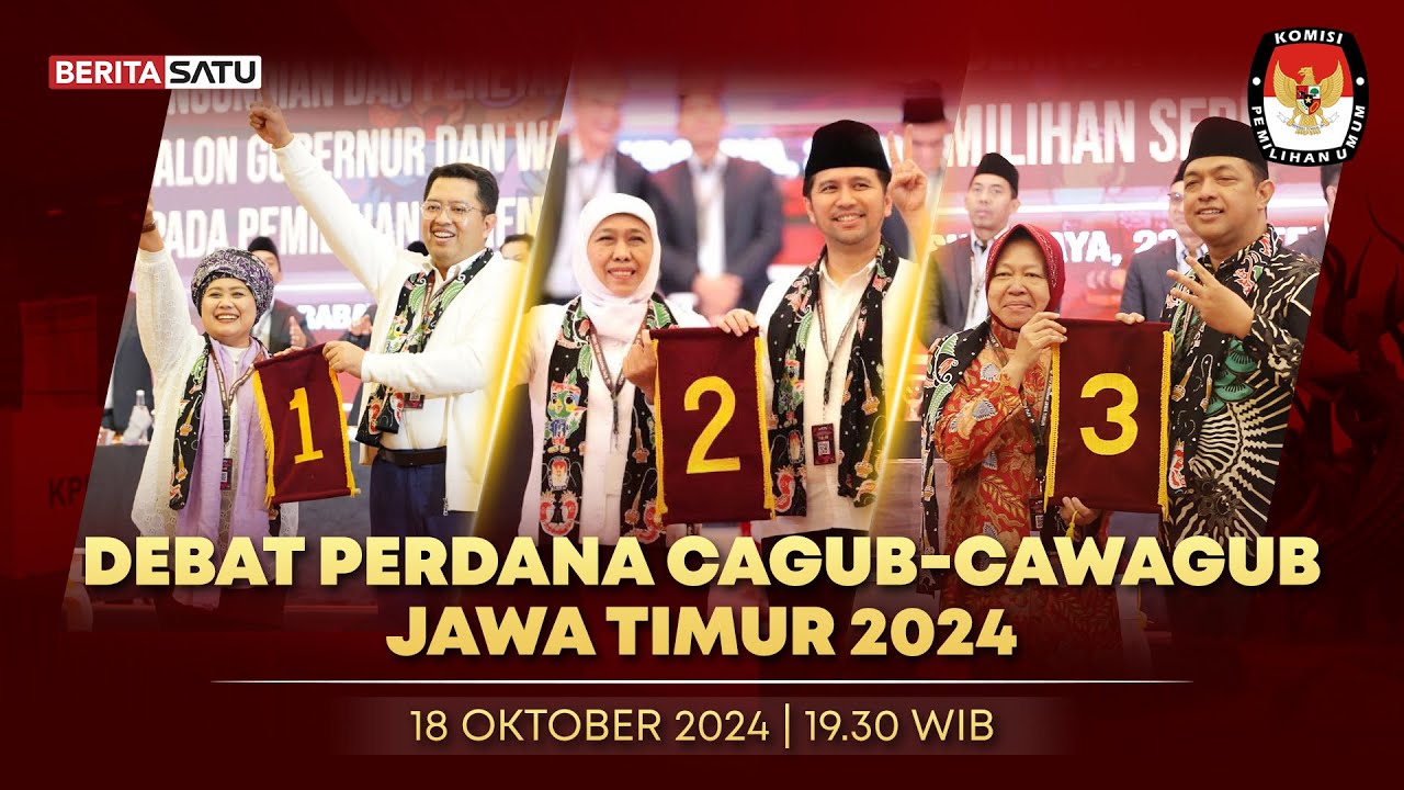 🔴 LIVE | Debat Perdana Cagub-Cawagub Jawa Timur 2024 - Beritasatu