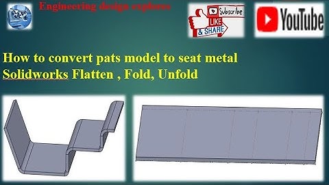 Convert Solid Part from Sheet metal | Fold unfold |Fold unfold Flatten Parts Convert