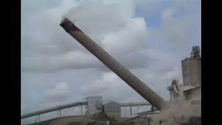 Ketton Chimney Demolition 1988