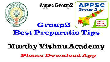 Appsc Group2 Preparations in Telugu || PART2 | Group2 Preparation Tips | Murthy Vishnu Academy