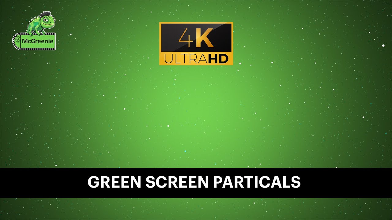 Green Screen Particles Overlay 4K