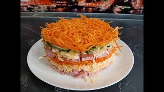 салат с корейской морковью салат с корейской морковью