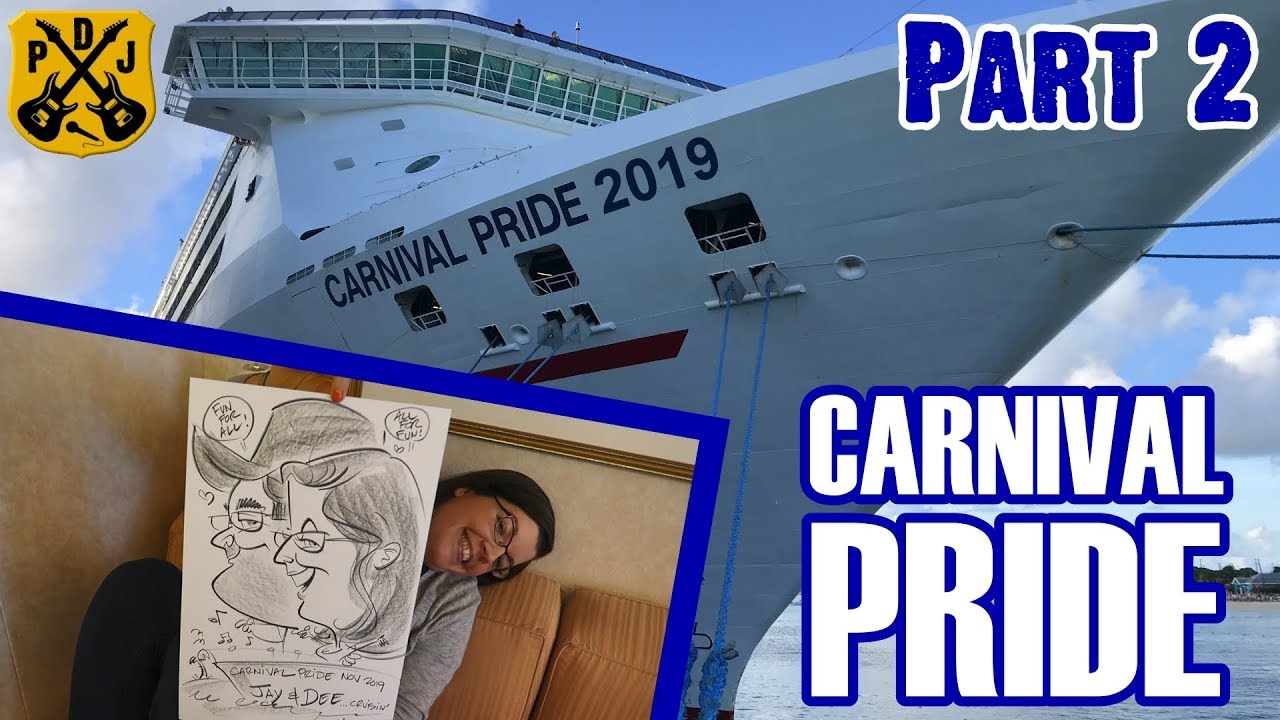 Carnival Pride Cruise Vlog 2019 - Part 2: Sea Day, Sushi Class, Mixology, Caricature - ParoDeeJay