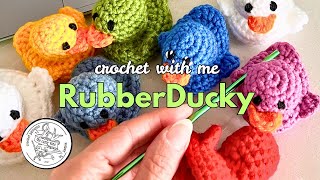 Crochet Ducky Tutorial - Jeep Duck - Free Pattern - Gentle Music no talking
