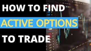 How to Find Active Options to Day Trade I Best Way to Find Options to Trade I Basic Strategies