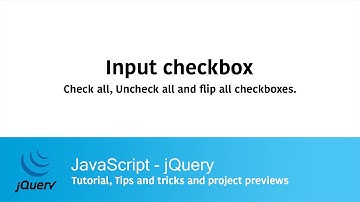jQuery - Input checkbox - Check all, uncheck all, flip all -