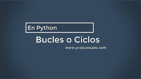 Bucles o Ciclos | Python
