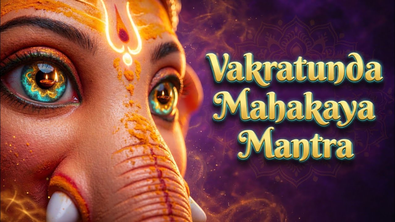 Vakratunda Mahakaya Mantra 🙏 | Peaceful Ganesh Aarti | Devotional Song | Divine Melody 