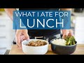 What I ate for LUNCH | Spicy Eggplant + Rice!