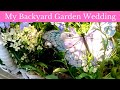 My New England Backyard Garden Theme Wedding at Home and planting Dahlias