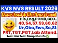 🔥KVS NVS RESULT 2026 Ready For Merit List ....All Post All Cat...#nvs #kvs🥳💯🔥