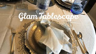 Glam Tablescape l Father’s Day Tablescape