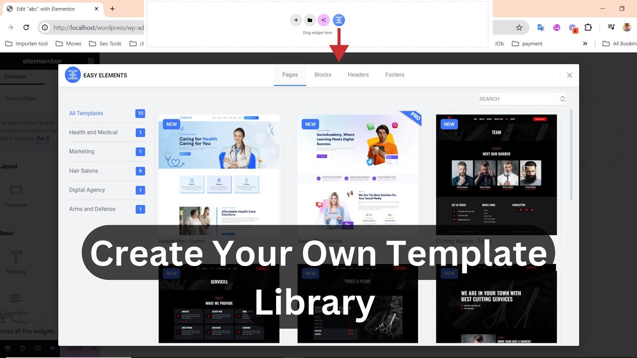 How to Create Your Own Elementor Template Kit Library - YouTube