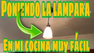 Como Poner Unas Lámparas En La Cocina De Techo  MUY FÁCIL