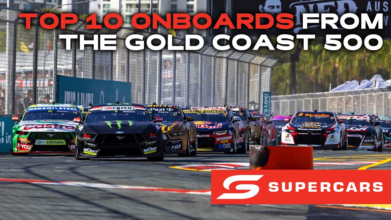 The top 10 onboards from Surfers Paradise | Boost Mobile Gold Coast 500 | Supercars 2023