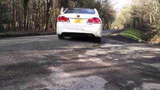 Honda civic fd2 type r js racing exhaust sound