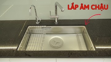 Cách lắp âm chậu rửa nhật shigeru LE JSN K FS | HUGA