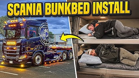 Installing Custom Bunk Beds in our Scania Truck! 