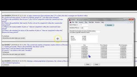 How to use Statdisk to Solve Binomial and Poisson Probability Problems