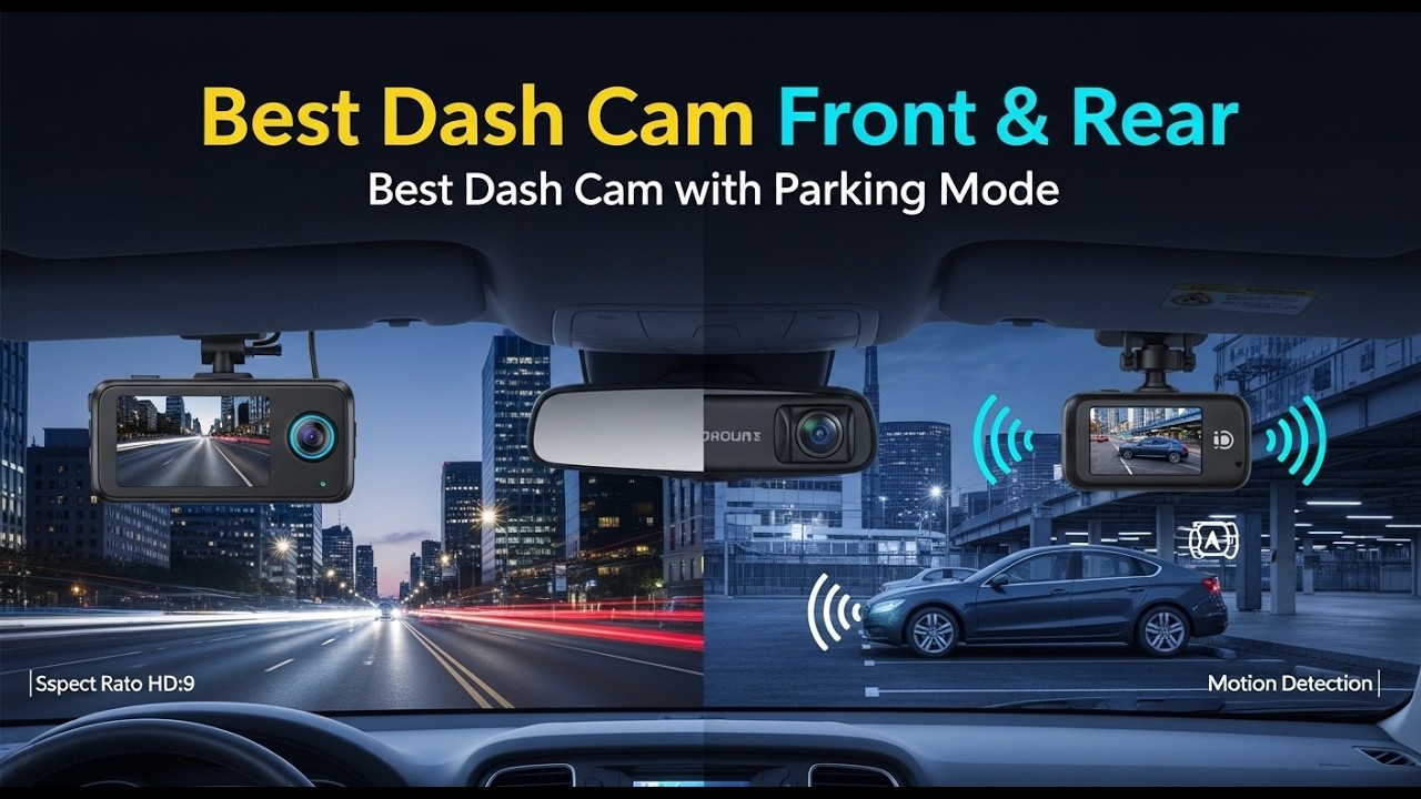 Best Dash Cam Front And Rear With Parking Mode | Dash Cams for Ultimate Front and Rear Protection